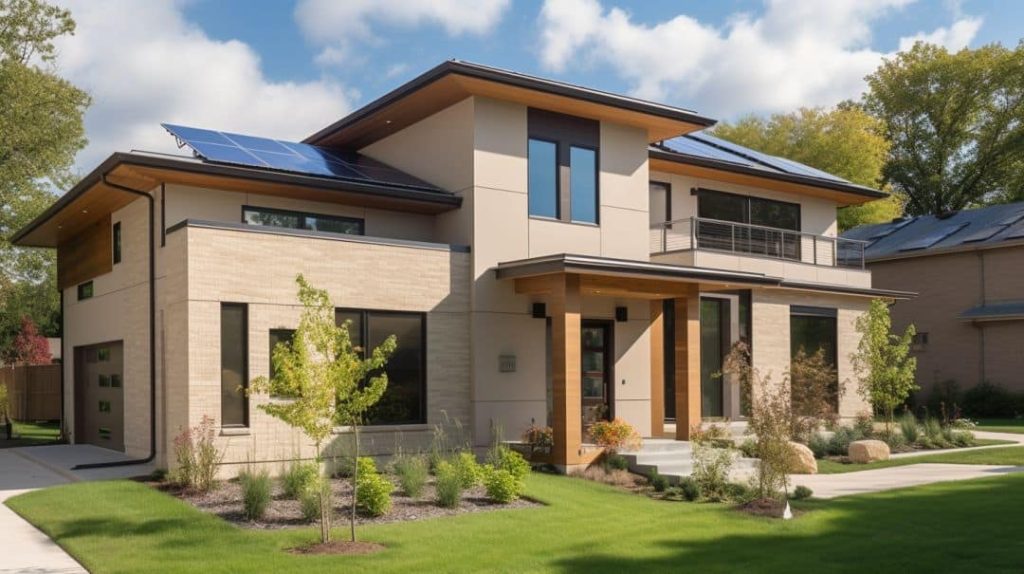 Energy Efficiency EIFS a modern home with EIFS cladding