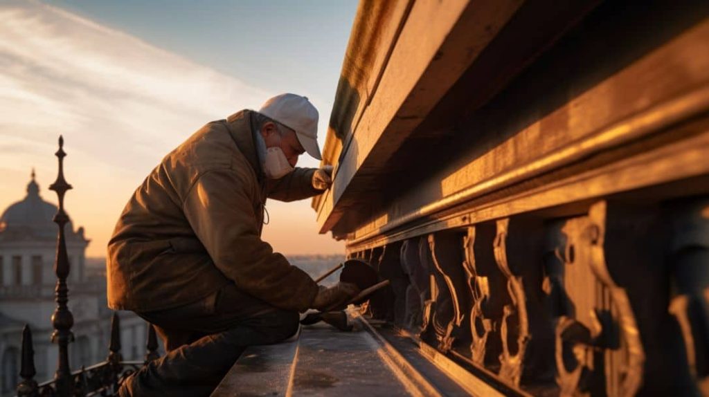 Repairing parapet, fascia and cornice detailing