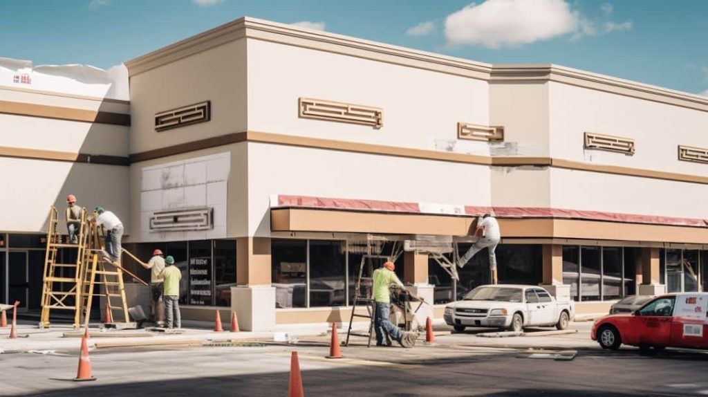 Temporary EIFS Fixes for Retail Properties