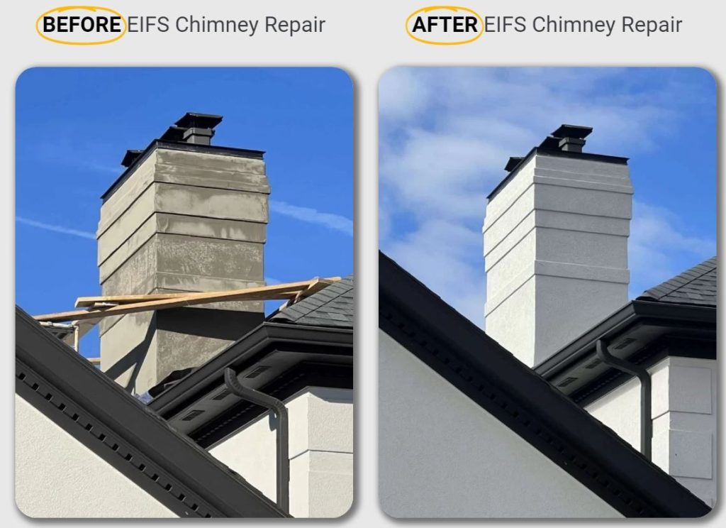 Carmel Indiana EIFS Chimney Repair