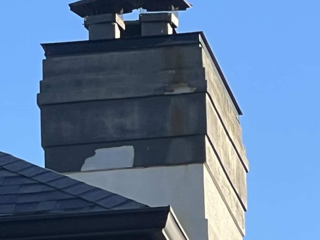 PROCESS - EIFS chimney repair Carmel Indiana