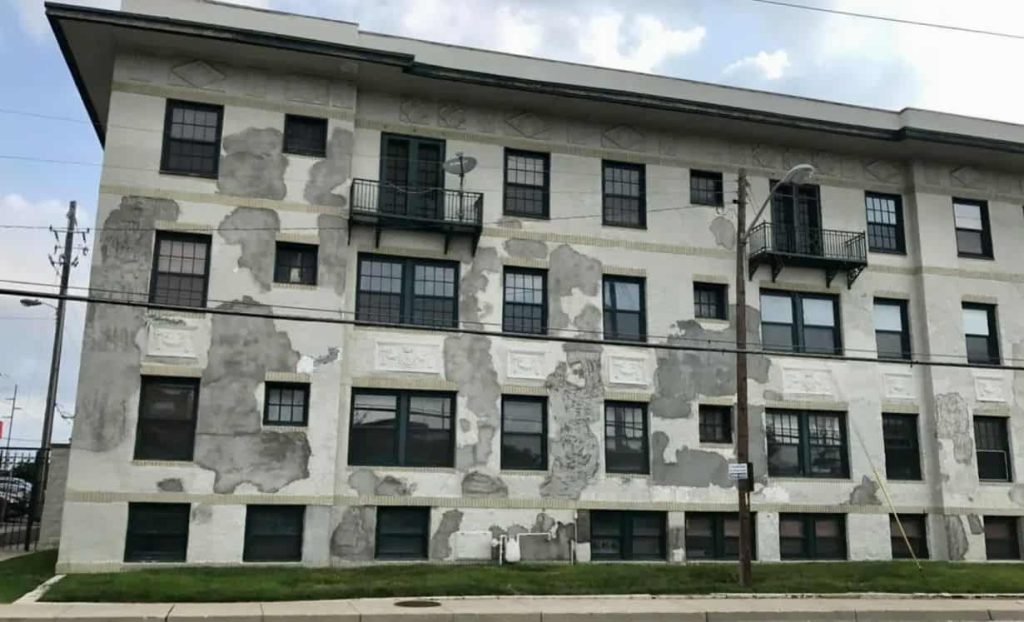 historic st james Indianapolis Stucco restoration Indianapolis