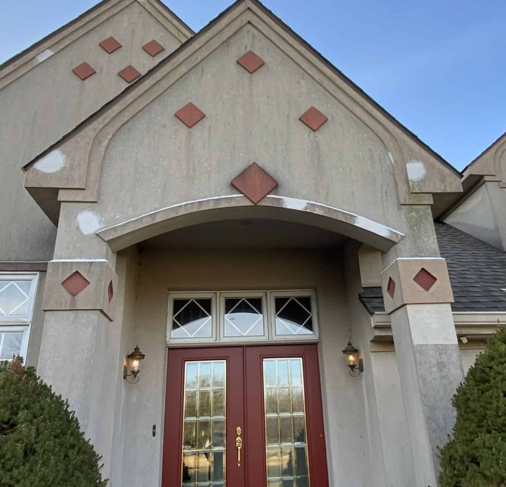 koverner res carmel indiana eifs restoration eifs stucco repair carmel indiana before