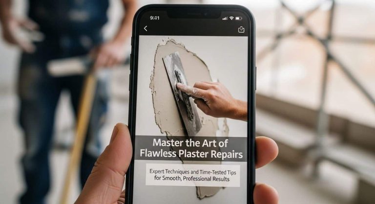 How to Achieve a Smooth Finish Patching Interior Plaster - Featured