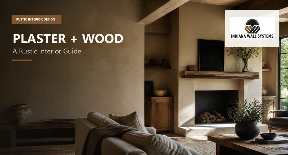 Combining plaster and wood