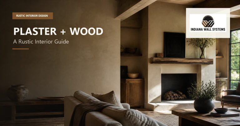 Combining plaster and wood