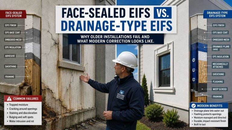 Face-Sealed EIFS vs Drainage EIFS Explained