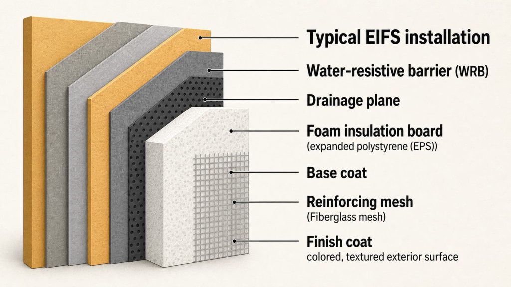 Synthetic Stucco EIFS Explained by Indiana Wall Systems