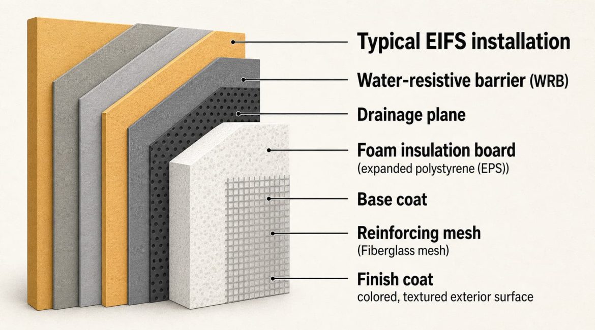 Synthetic Stucco EIFS Explained by Indiana Wall Systems