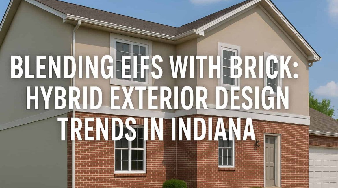 Blending EIFS with Brick Hybrid Exterior Design Trends in Indiana