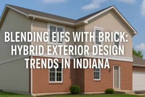 Blending EIFS with Brick Hybrid Exterior Design Trends in Indiana