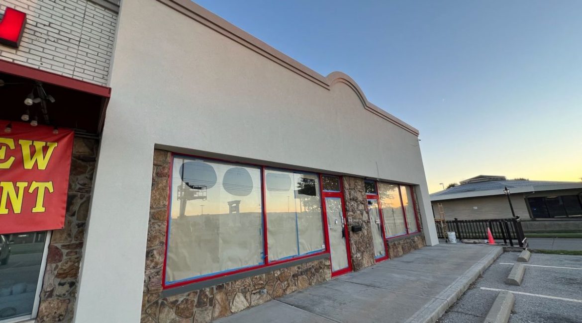 After shot of EIFS Wall Retail Building.