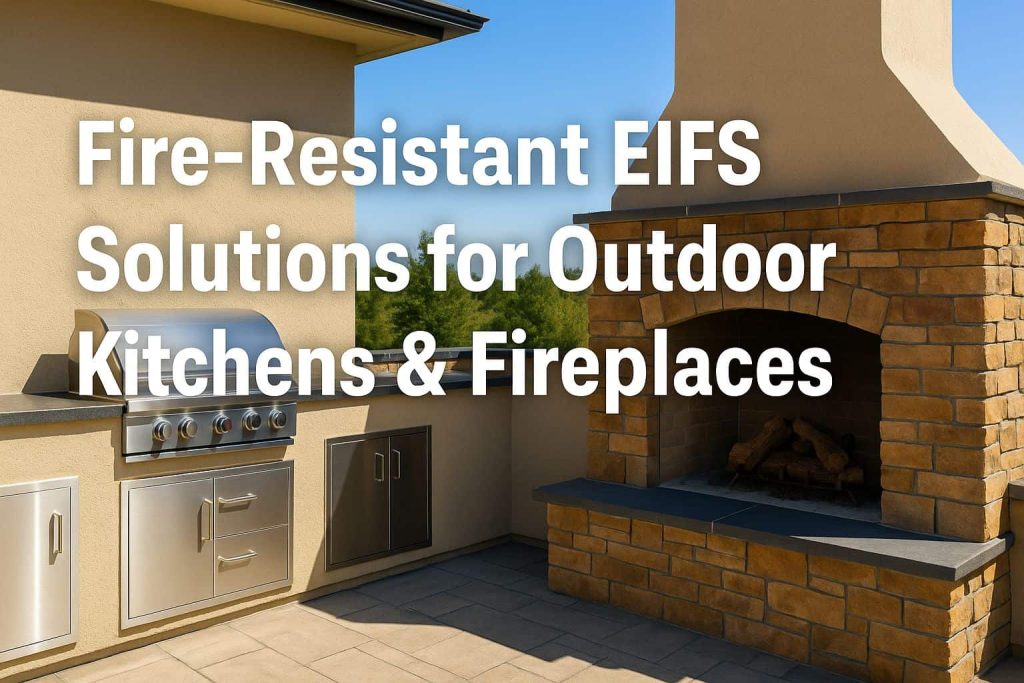 Fire-Resistant EIFS Solutions for Outdoor Kitchens & Fireplaces