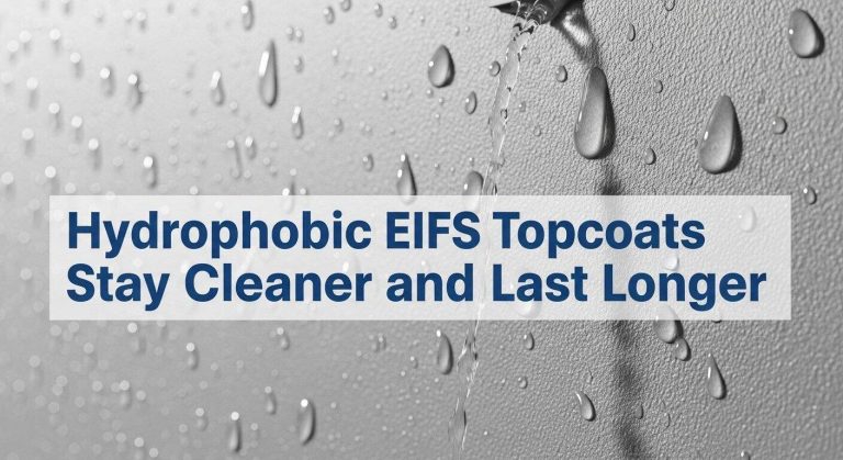 Hydrophobic EIFS Topcoats Stay Cleaner and Last Longer