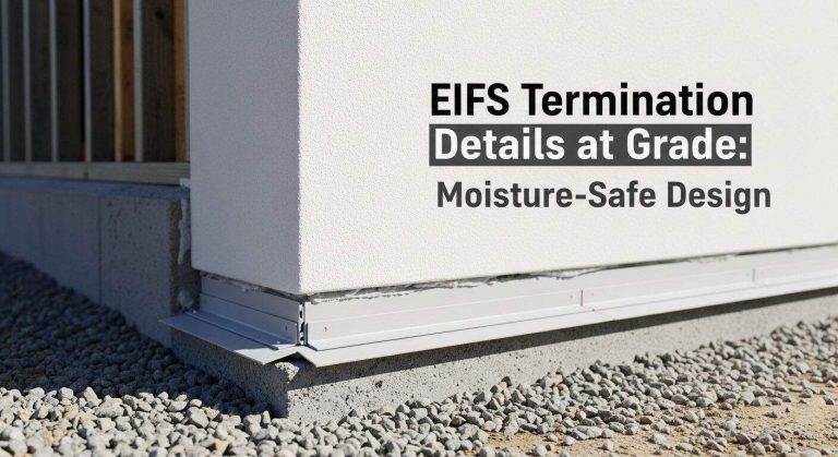 EIFS Termination Details at Grade - Moisture-Safe Design