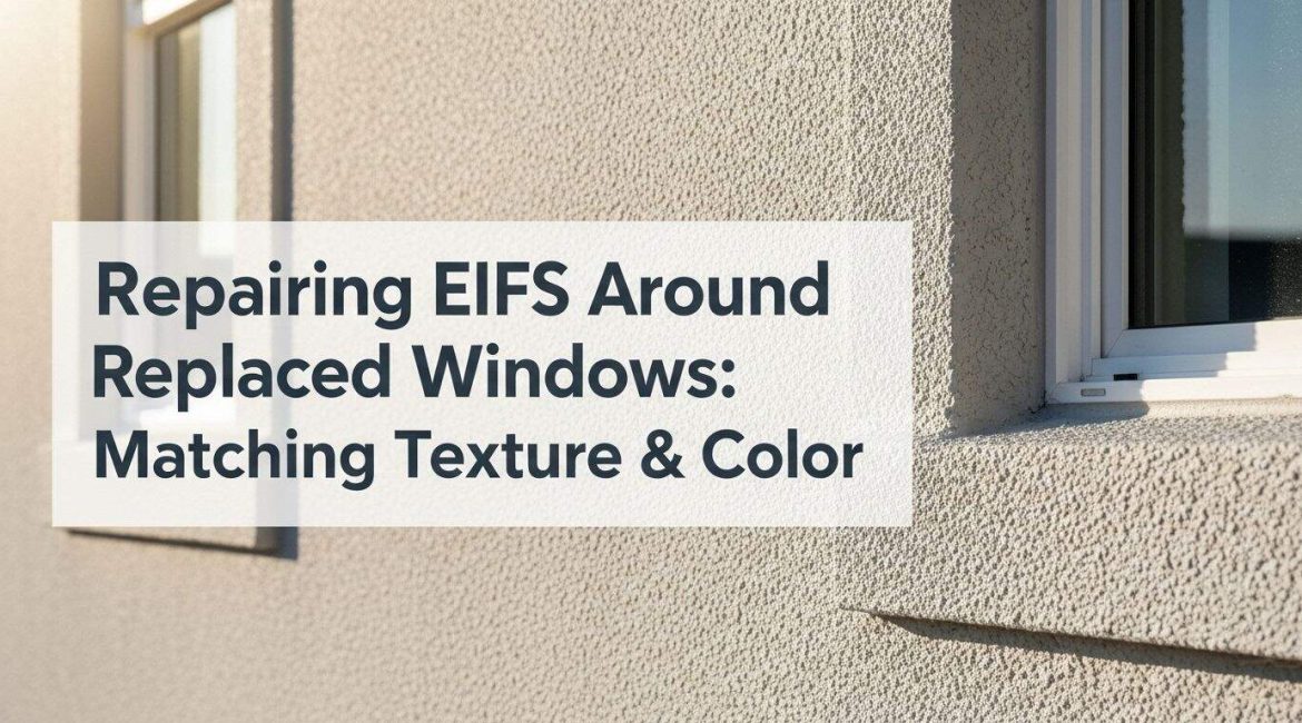 Repairing EIFS Around Replaced Windows - Matching Texture & Color