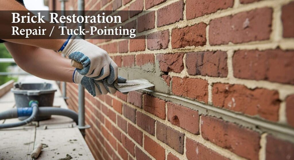 Brick Restoration Repair and Tuck-Pointing