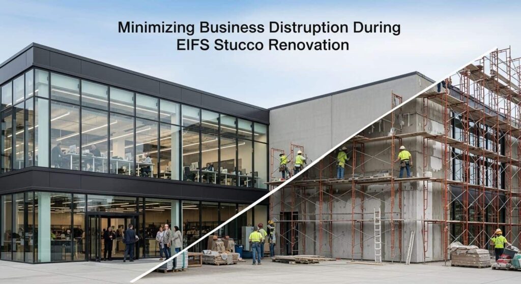 Minimizing Business Disruption During EIFS Stucco Renovations
