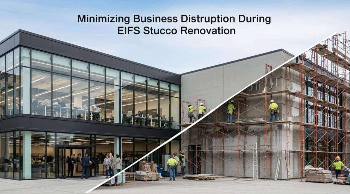 Minimizing Business Disruption During EIFS Stucco Renovations