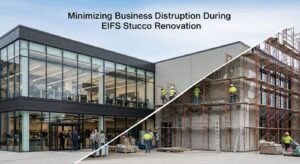 Minimizing Business Disruption During EIFS Stucco Renovations