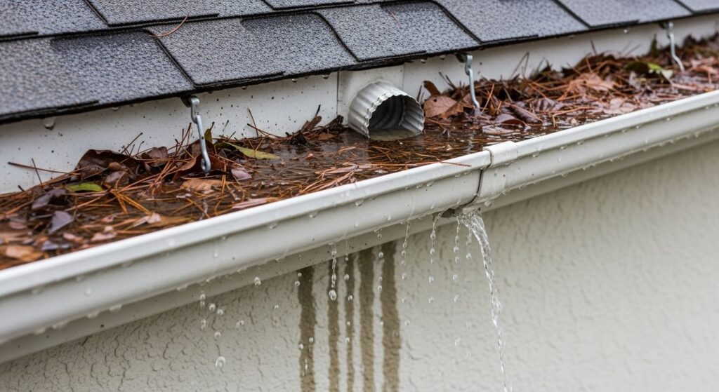 Common Causes of Gutter Overflow on EIFS Homes