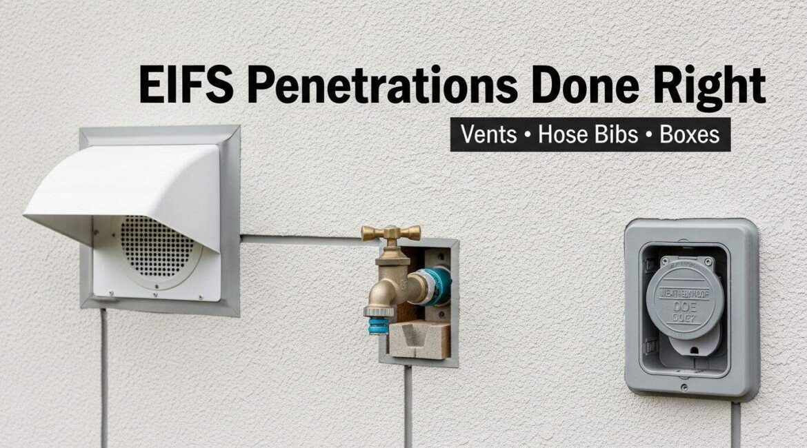 EIFS Penetrations Done Right - Vents, Hose Bibs, and Boxes