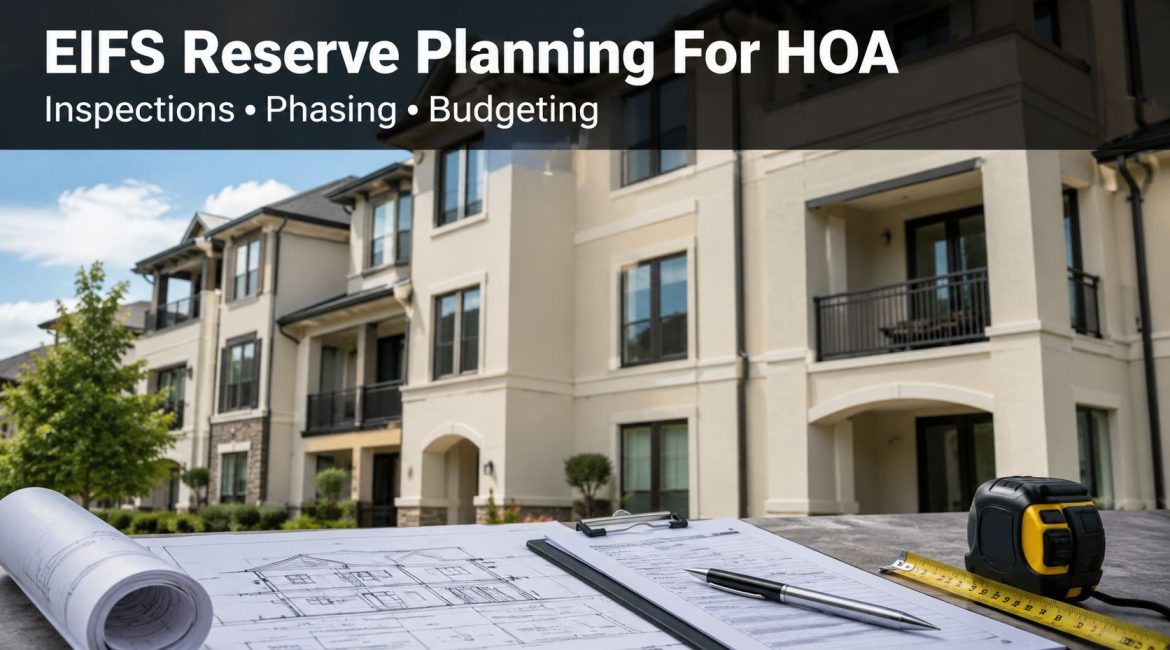 HOA, Condo EIFS reserve planning, inspections, and phasing.