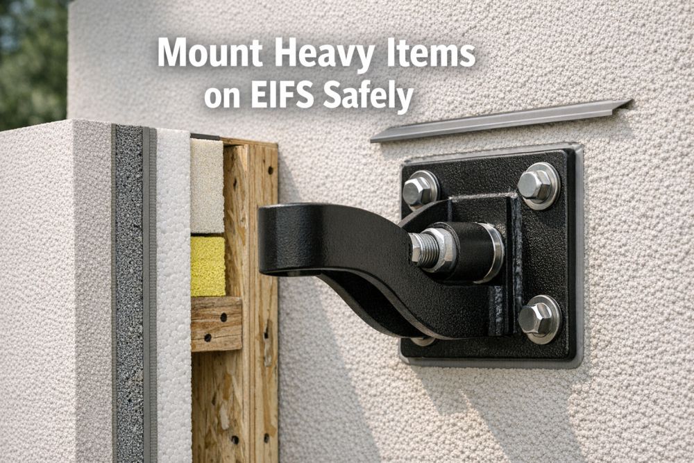 Mount Heavy Items of EIFS Safely