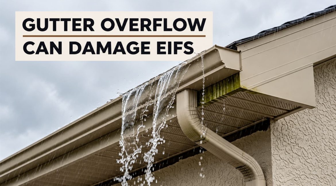 Gutter Overflow Can Damage EIFS