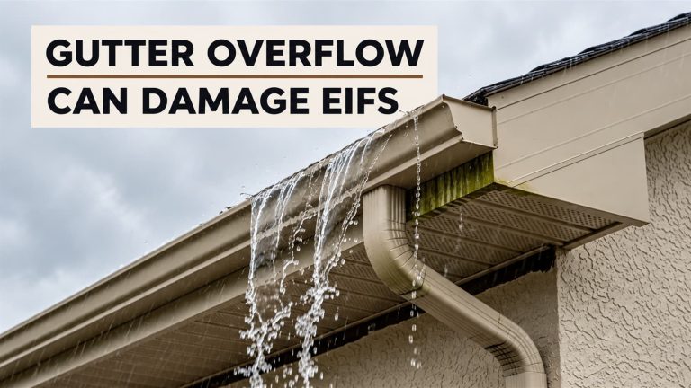 Gutter Overflow Can Damage EIFS