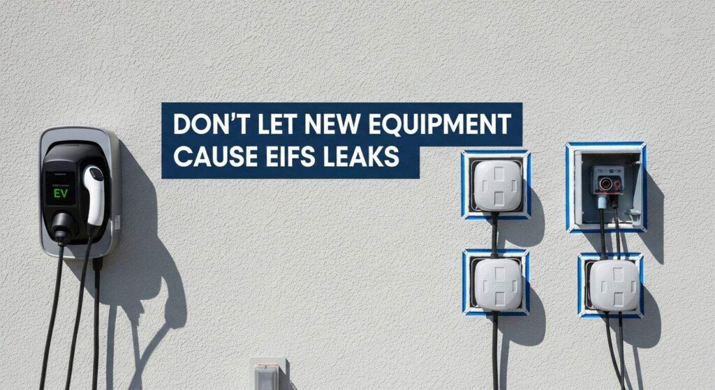 Installing EV Chargers and Heat Pumps on EIFS Without Leaks