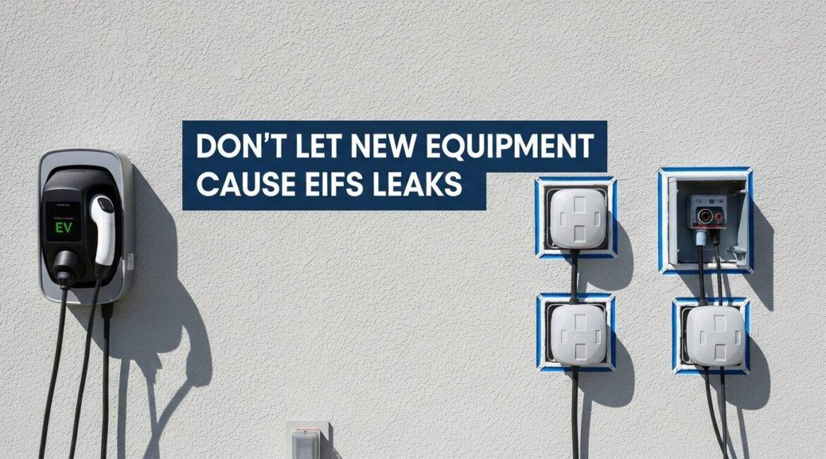 Installing EV Chargers and Heat Pumps on EIFS Without Leaks