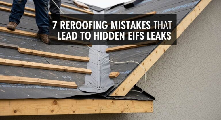 Replacing a Roof on an EIFS Home: 7 Mistakes That Lead to Hidden Leaks